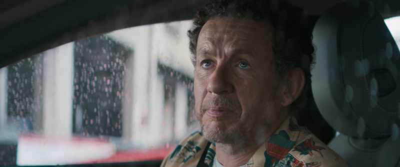 Hang on. I'm in his car now, he's coming back