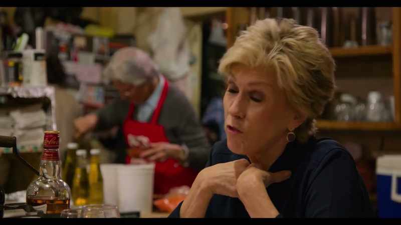 [Hank] Good booze. -They just leave this on the table