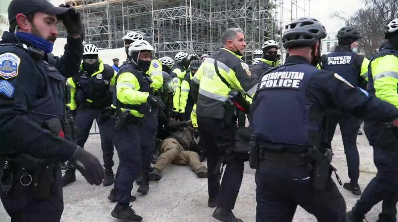 Hansen: From that moment, from when that cop got hit with a barrier