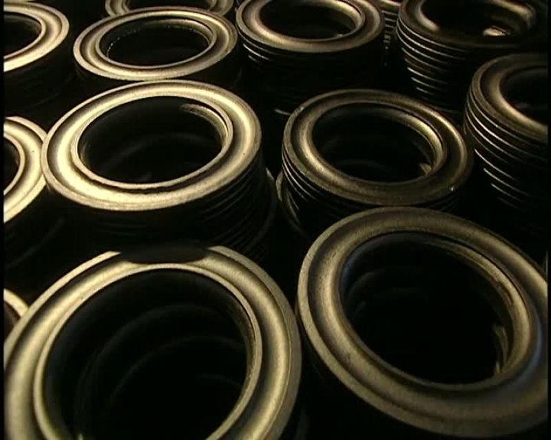 HARD RUBBER RINGS ARE ALSO PRODUCED AT THIS FACILITY