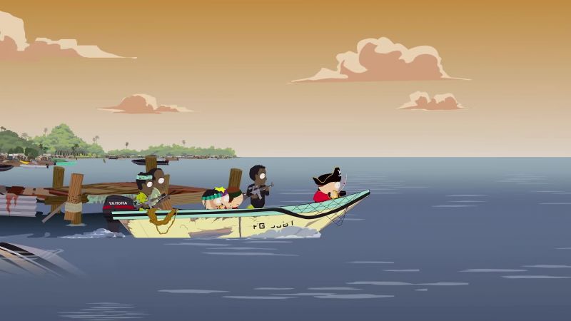 Hard to starboard, lads!