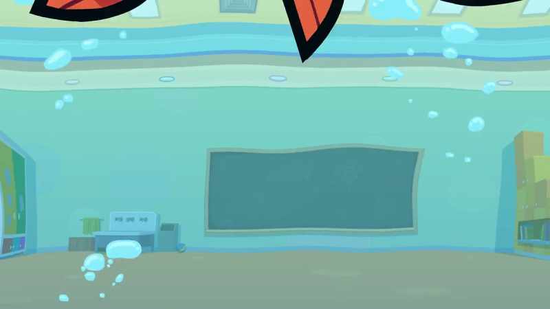 (Hard thump, water splashes)