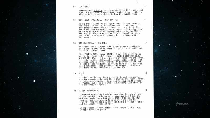 Harold felt his script