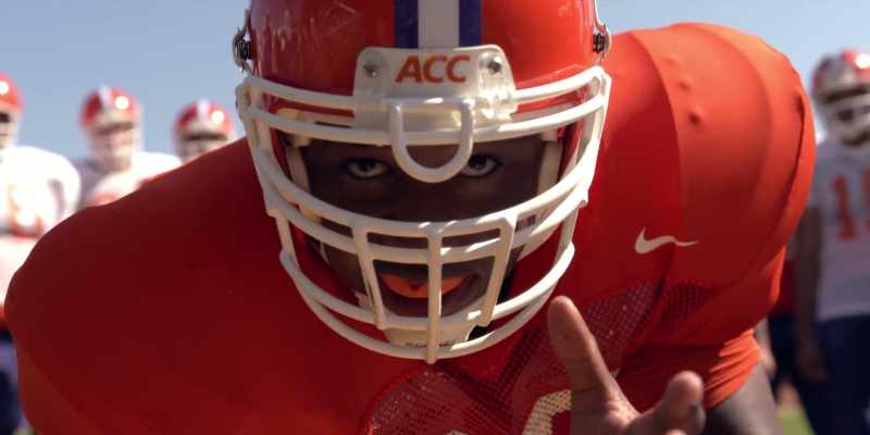 HASSEY: Check this out. Keep your head up, unless you want your neck broke out there