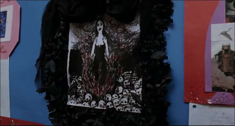 Have you spoken to her parentsBut Wednesday brought in this picturecalpurnia AddamsWednesday's great aunt calpurniaShe was burned as a witch in 1706They say she danced naked in the town squareand