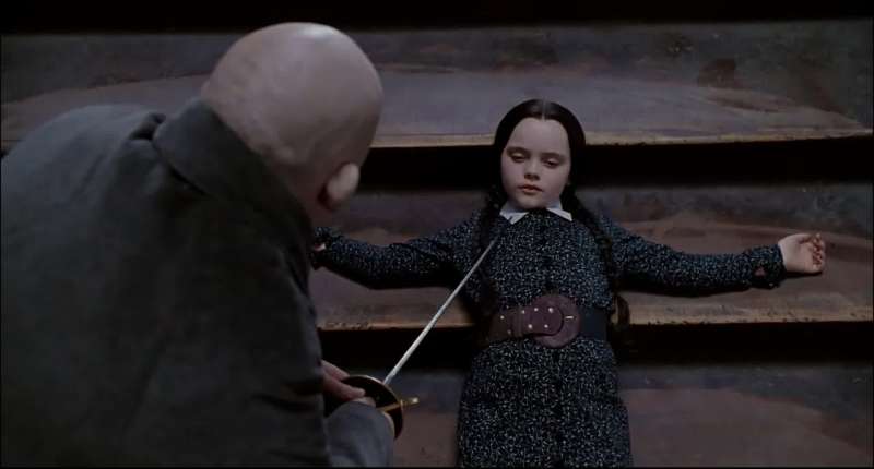 Haven't you ever slaughtered anyoneHe's only a child No excuseAim for a major artery The jugular