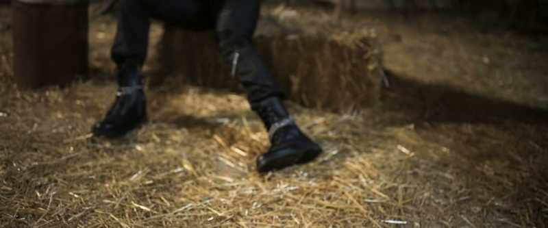 (hay stack rustling)