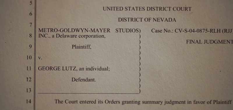 He had a lawsuit going with MGM