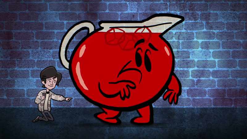 He has a round bottom