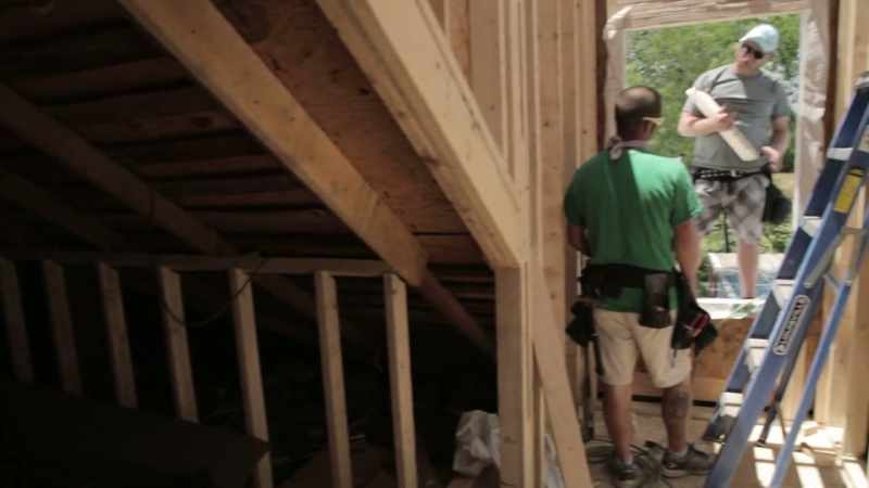 He added a dormer in there with a window