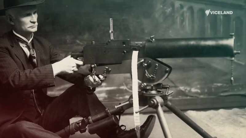 He also invented a machine-gun