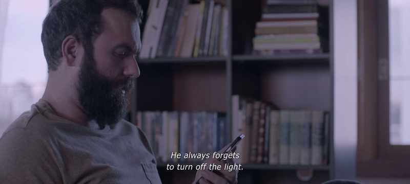 He always forgets to turn off the lights