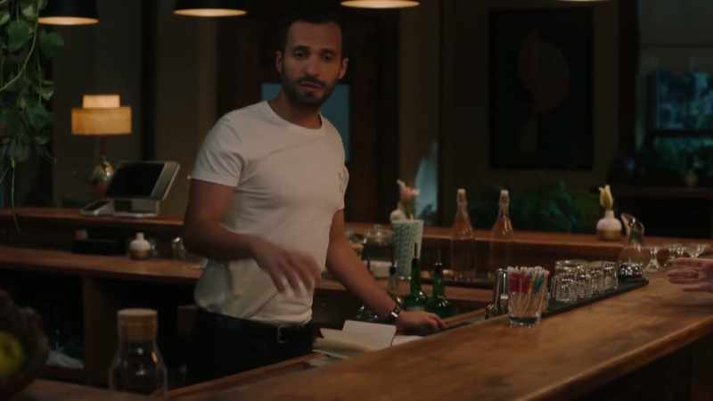 He always orders a double espresso and sits right