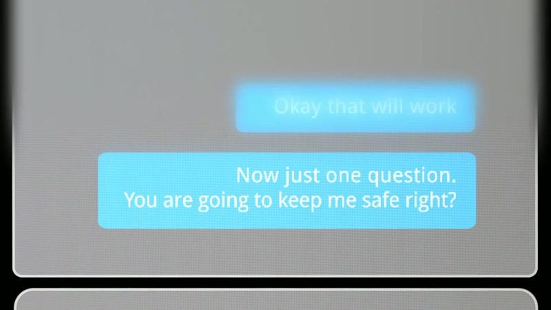 He asked, 