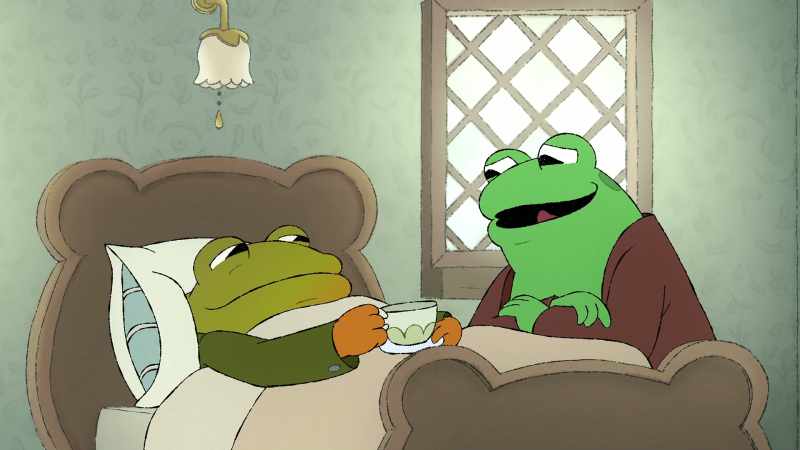 He asked his friend the toadto tell him a story