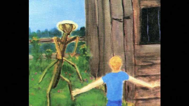 He associated the praying mantis with small grey beings