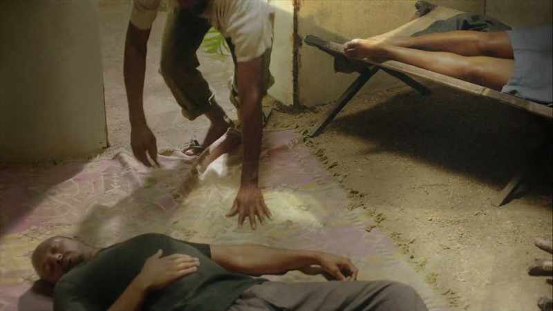 He begins seeing dead bodies around cooking fires