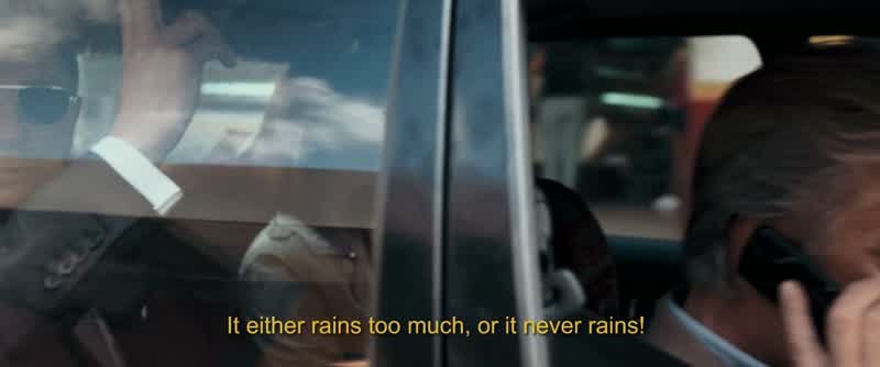 He blames the water shortage on global warming