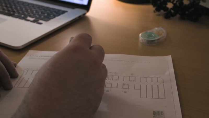 He breaks down his scripts, which I help him do