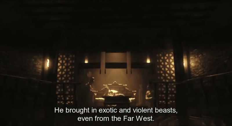 He brought in exotic and violent beasts, even from the far west