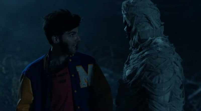 He was chased into the woods