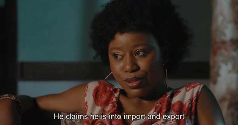 He claims he is into import and export