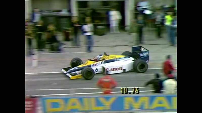He comes back out again and who does he find but Senna