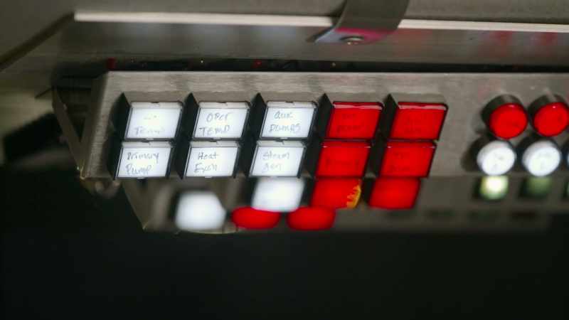 He could touch the buttons and the lights would light up