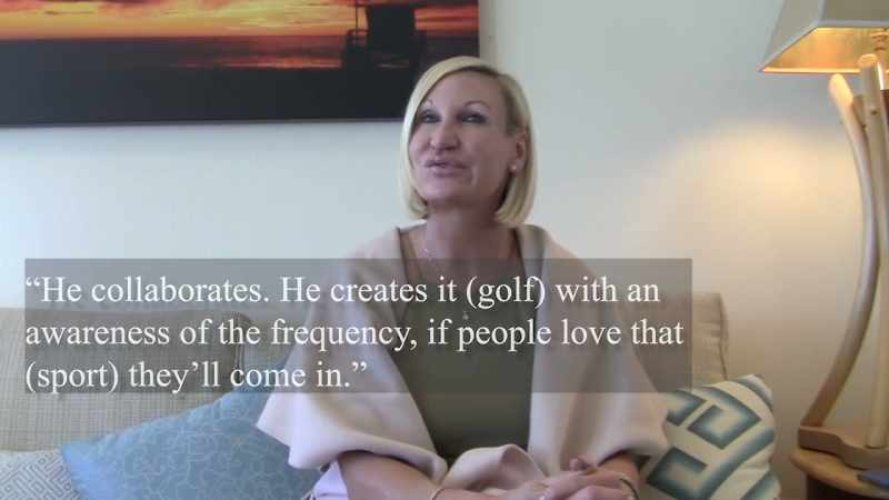 He creates an awareness with the frequency