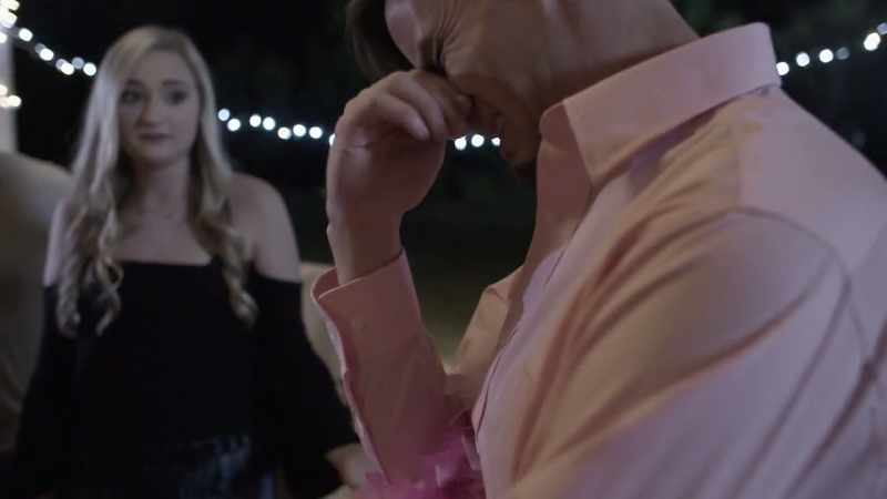 He was crying, 