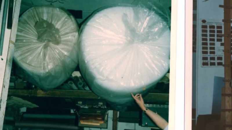 He described it white foam like cotton candy