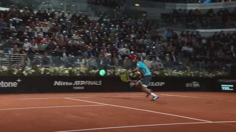 He did that in Rome with Djokovic