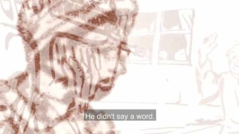He did not say a word, not even a sound