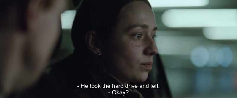 He didn't say much. He just took the hard drive and left