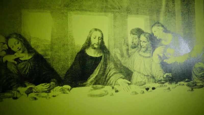 He does a yellow Last Supper