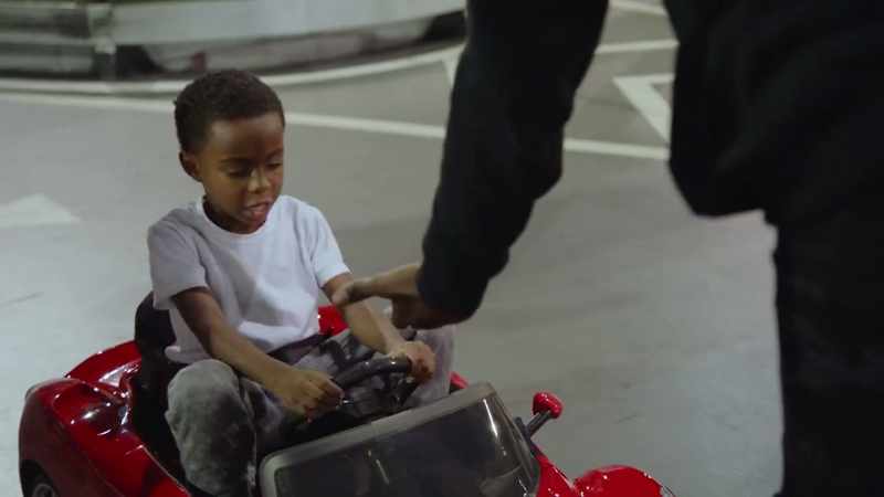 He does this for his grandmother. So he's just like