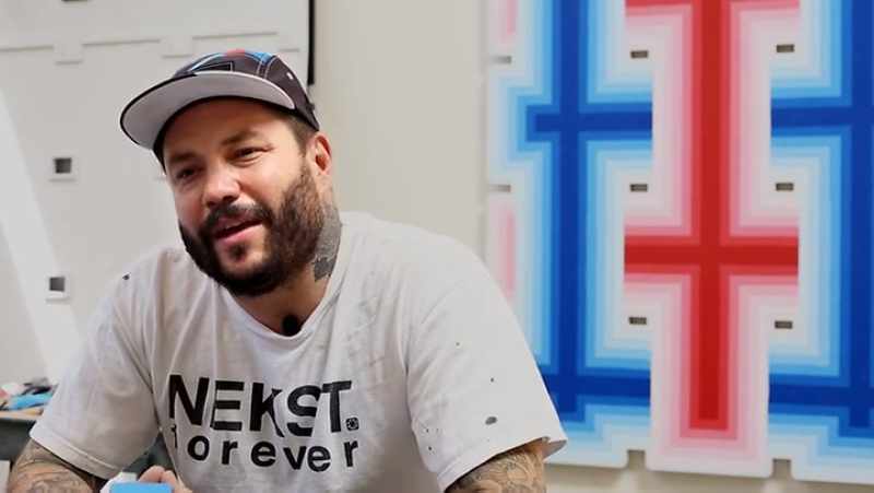 He doesn't authenticate his street pieces because people are taking them down