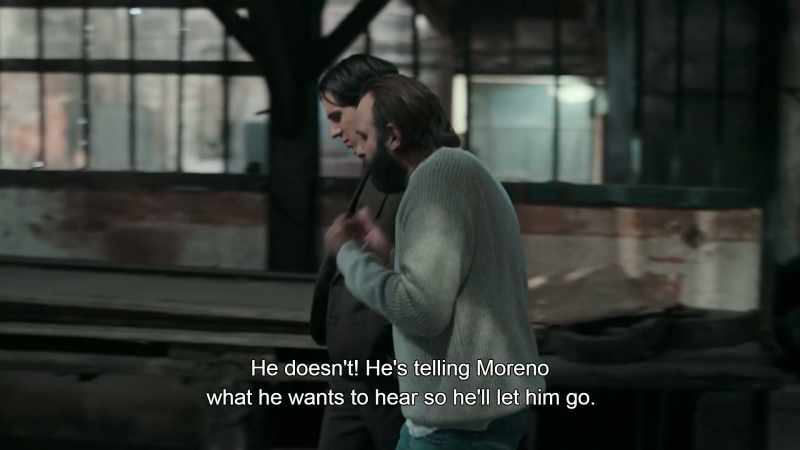 He doesn't! He's telling Moreno