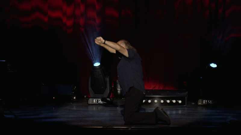 He was down on one knee and now he was on two knees being pulled along