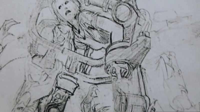 He had drawn exactly the framing