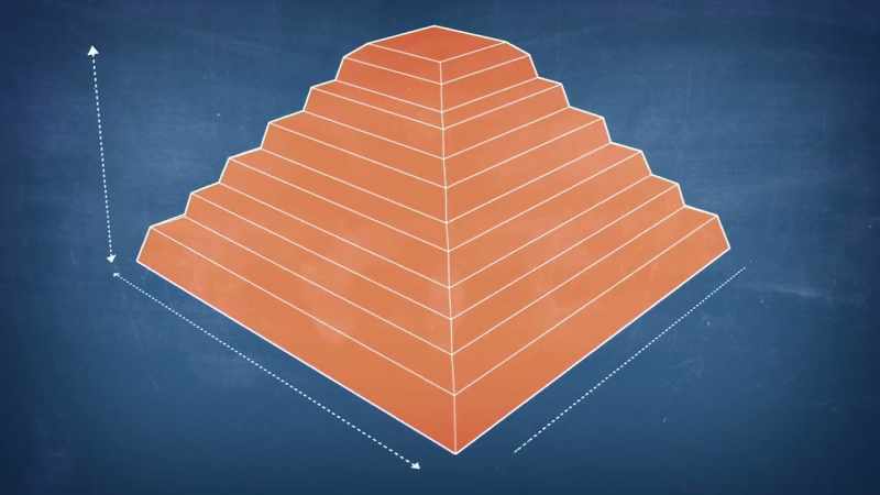 He envisioned six different layers of mastaba