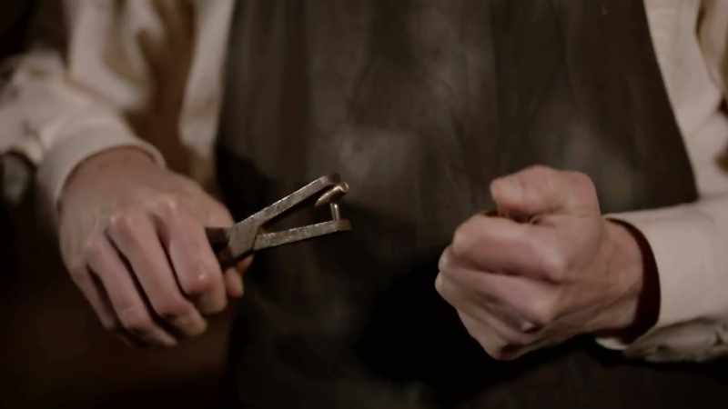 � He gets an old school shotgun shell