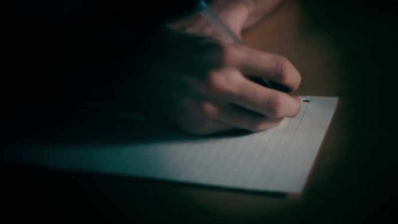 He goes even further to write to his father who