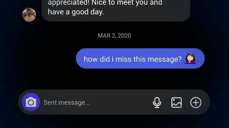 He got back to me within an hour, and then we just started talking