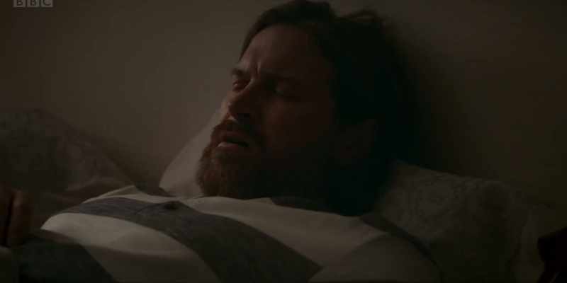 HE GROANS
