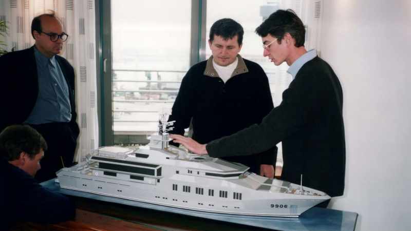 He had his own jet, building a boat in Germany