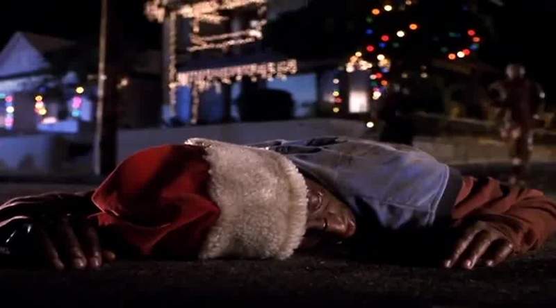 He hit Santa ass