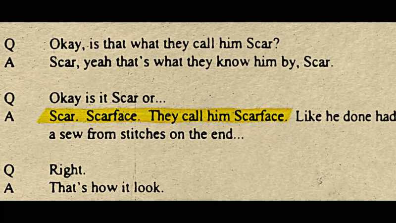 He immediately says it was some other guy