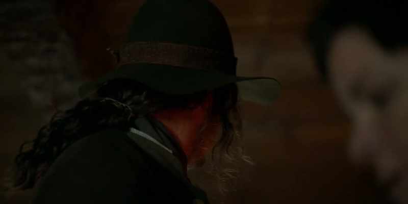He is in the stables talking to horses