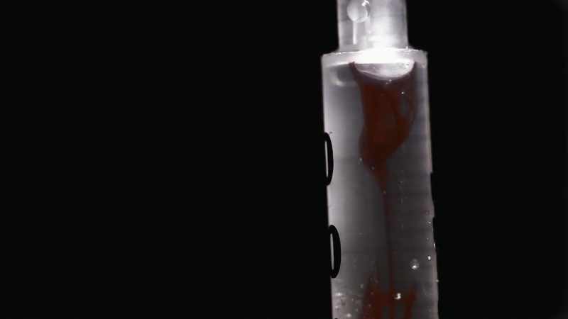 He injects them with this morphine, he's addicted to it